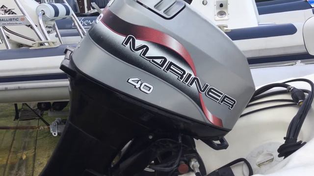 Bombard 480 RIB with Mariner 40hp Two stroke engine. смотреть онлайн