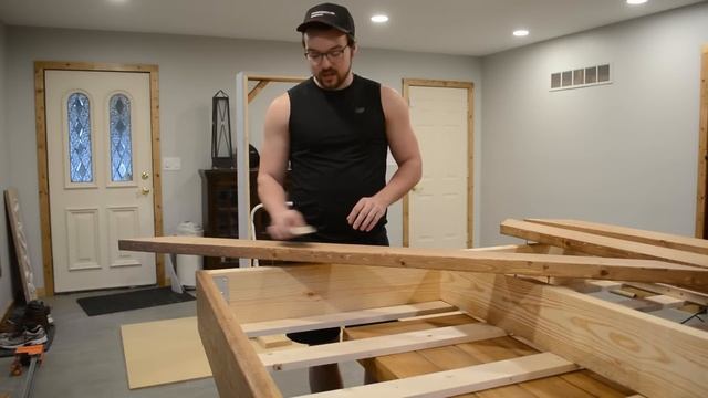 How To Build A FLOATING BED | Bedroom Reno Part 5