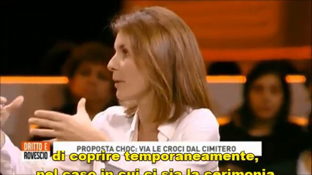 Alessandra Moretti e le tendine per coprire le Croci смотреть онлайн