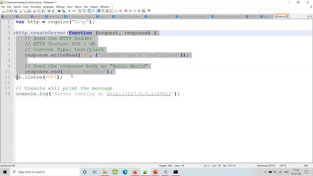 Starting HttpServer on NodeJS runtime смотреть онлайн