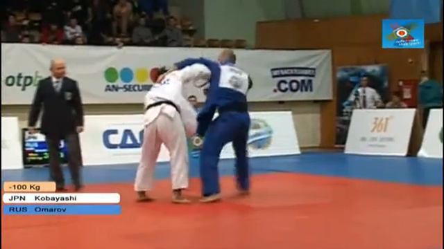 Judo European Open Budapest 2013: Daisuke KOBAYASHI (JPN) - Arsen OMAROV (RUS) Elimination [-100kg]