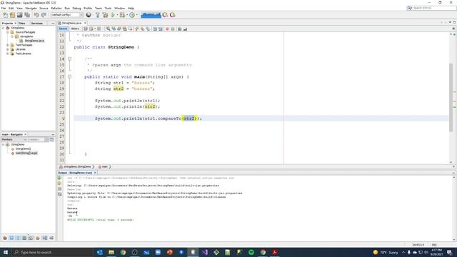 Java Strings - compareTo() смотреть онлайн