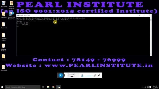How to print Odd Numbers using While Loop in Python by Pearl Institute - Part 30 смотреть онлайн