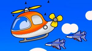 А какие Виды Транспорта вы знаете: Грузовичок, Самолёт или Вертолёт? - Учим разные машинки