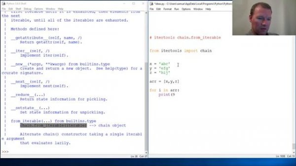 Python Basics itertools chain from iterables