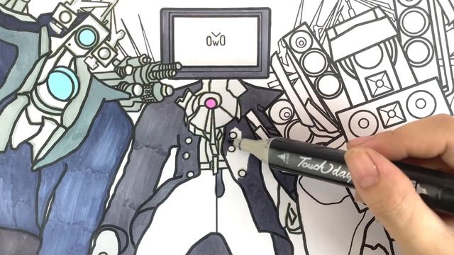 Skibidi Toilet - TITAN CAMERAMAN & TITAN SPEAKERMAN & TITAN TV MAN Coloring Pages / NCS смотреть онлайн