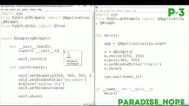 PyQt5 QIcon class how to set icon on gui смотреть онлайн