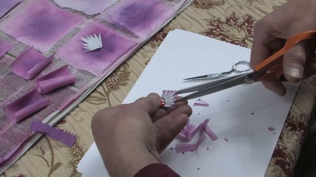 Хризантема Цветы из шёлка  в  техникe Somebana P 1 Chrysanthemum 1