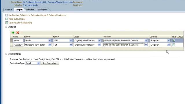 Oracle BI Publisher - Scheduling смотреть онлайн