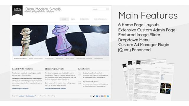 Clean Modern Simple - CMS WordPress | Themeforest Website Templates and Themes смотреть онлайн