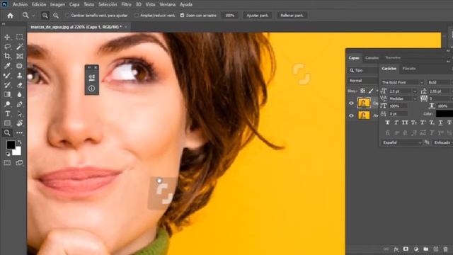 ?QUITAR la MARCA de AGUA de una FOTO con PHOTOSHOP?? смотреть онлайн