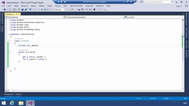 Properties vs Fields in C# смотреть онлайн