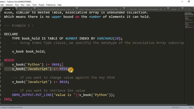 Tutorial 59 : Associative Array || PL SQL Collection смотреть онлайн