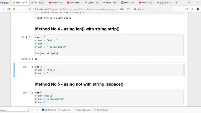 Python 3 Basics # 3.4 | How to check empty string in Python смотреть онлайн