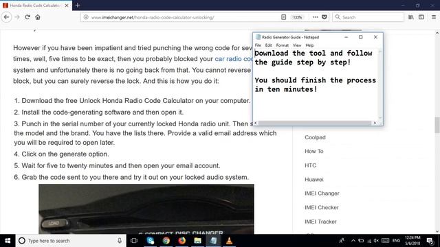 Honda Radio Code Calculator For Free Codes Unlocking смотреть онлайн