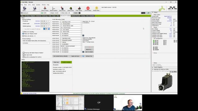 Function Blocks for Profinet - How to use with your JVL motor - DE смотреть онлайн