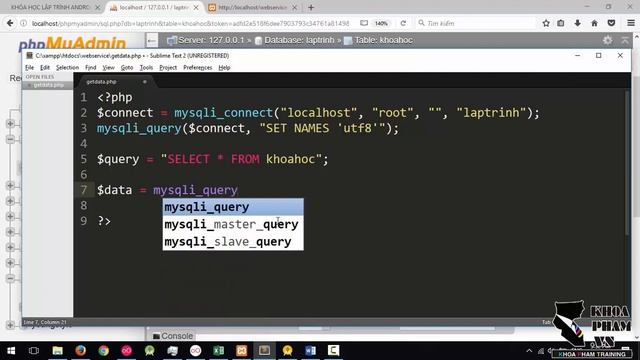 Lập trình Android (Kotlin) - Bài 32: Webservice - Viết file PHP get data смотреть онлайн