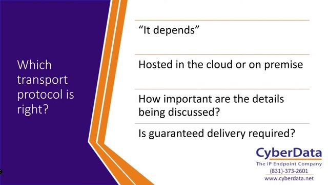 CyberSchool - SIP Transport Protocols смотреть онлайн