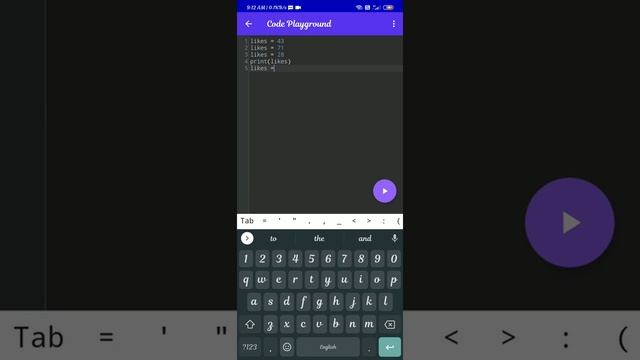 BEST APP FOR LEARN PYTHON USING PHONE PART 3 (VARIABLES) смотреть онлайн