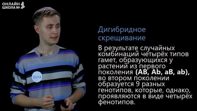 Урок 25. Дигибридное скрещивание. Биология 10 класс смотреть онлайн