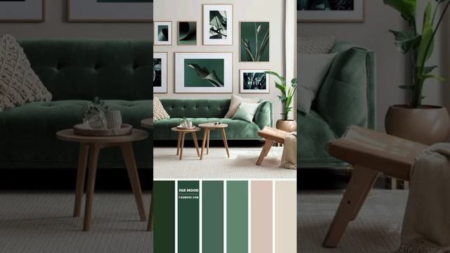 Идеи интерьера в зелёных тонах .? смотреть онлайн