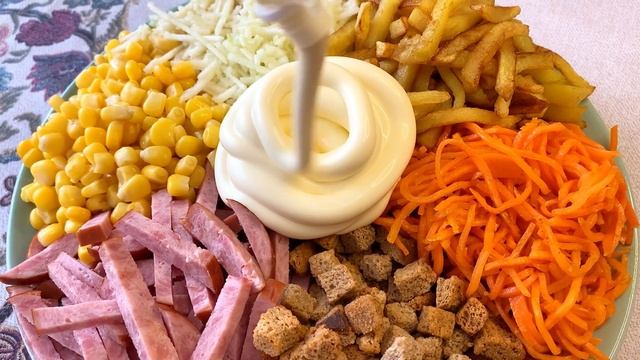 Смешал и готово! Праздничный салат «Козел в огороде» или «Радуга» смотреть онлайн