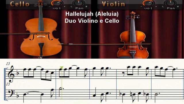 Hallelujah (Aleluia) by Niel Nascimento - duo violino e cello смотреть онлайн