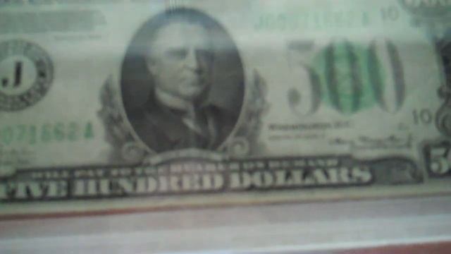 Five Hundred Dollar Note. 500 dollar federal reserve note. 1935A смотреть онлайн