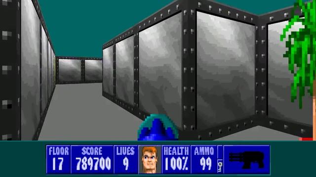 Wolfenstein 3D Spear of Destiny: Return to Danger - 17 The Reactor - All Secrets смотреть онлайн