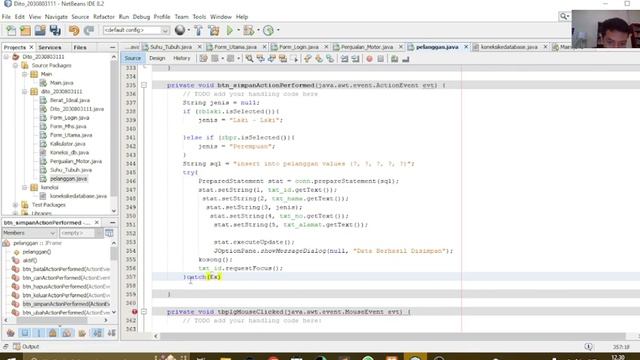 Form Data Pelanggan Java Netbeans Pemrograman Berorientasi Objek смотреть онлайн