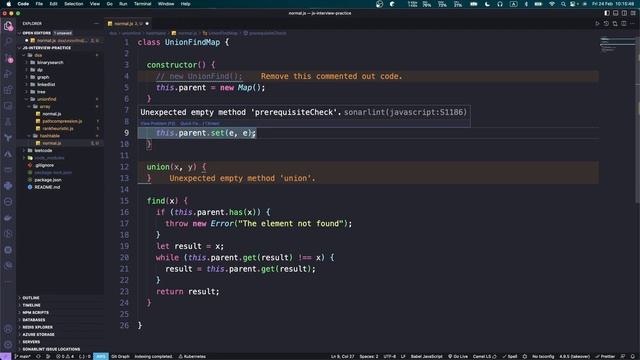 Code Example - Union Find with HashTable смотреть онлайн