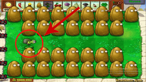 Растения против зомби Взлом. Горохомёт против 9999 зомби в конусе, зомби футболистов. PVZ