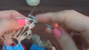 Вяжем из остатков. Салфетка, вязаная крючком "Бутон роз". МК. Часть 2 из 2