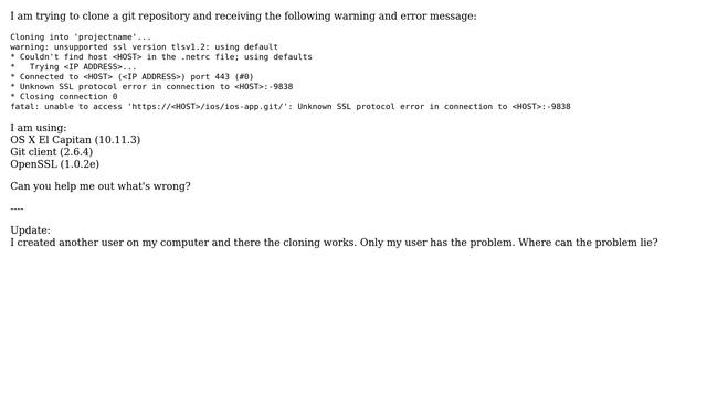 GIT warning: unsupported ssl version tlsv1.2: using default смотреть онлайн