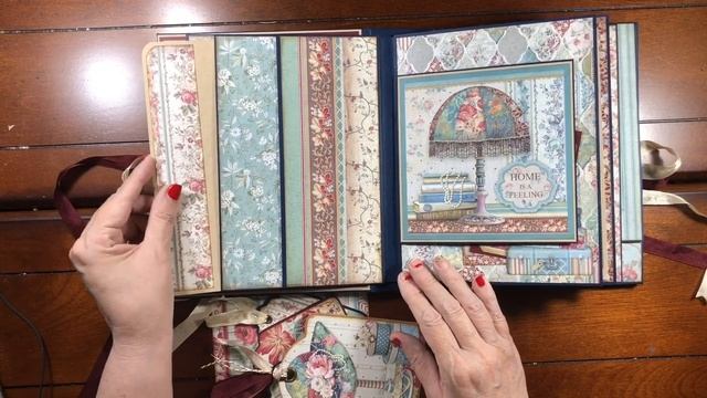 Stamperia Grand Hotel Mini Album Tutorial Flip Through смотреть онлайн
