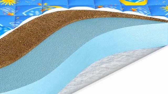 Детский матрас без клея Beautyson "Baby Medium Hard" видео обзор смотреть онлайн