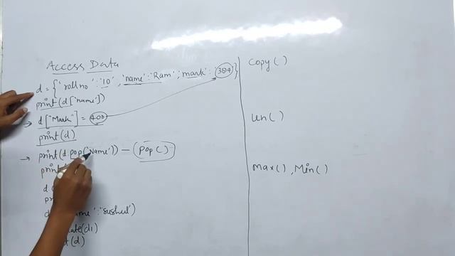 What is dictionary | in python | Main property | pop() | cler() | update () | copy() | hindi смотреть онлайн