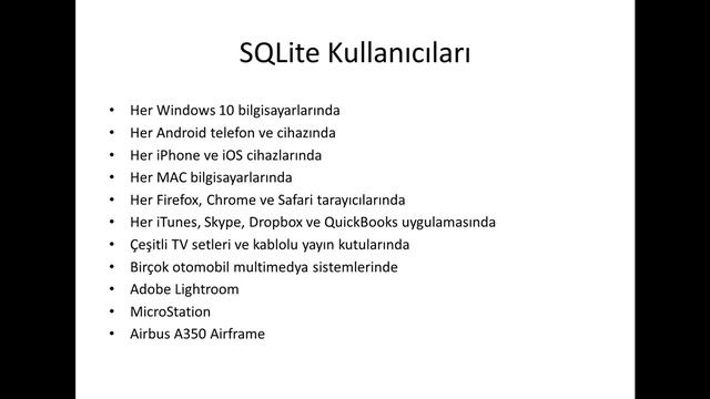 05 - SQLite Kullanıcıları смотреть онлайн