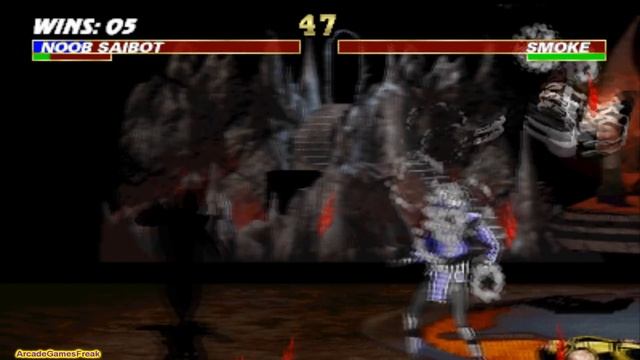 Ultimate Mortal Kombat 3 arcade Noob Saibot Gameplay Playthrough Longplay смотреть онлайн