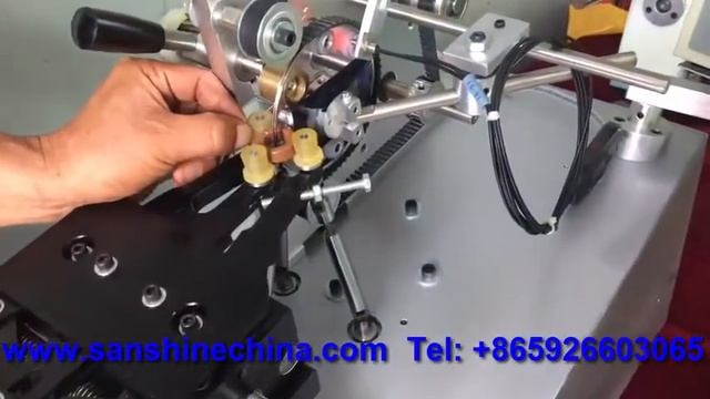 Automatic toroid coil winding machine (SS900B4-2.5 wind 0.4mm wire 48T on core OD20 ID12 H6mm) смотреть онлайн