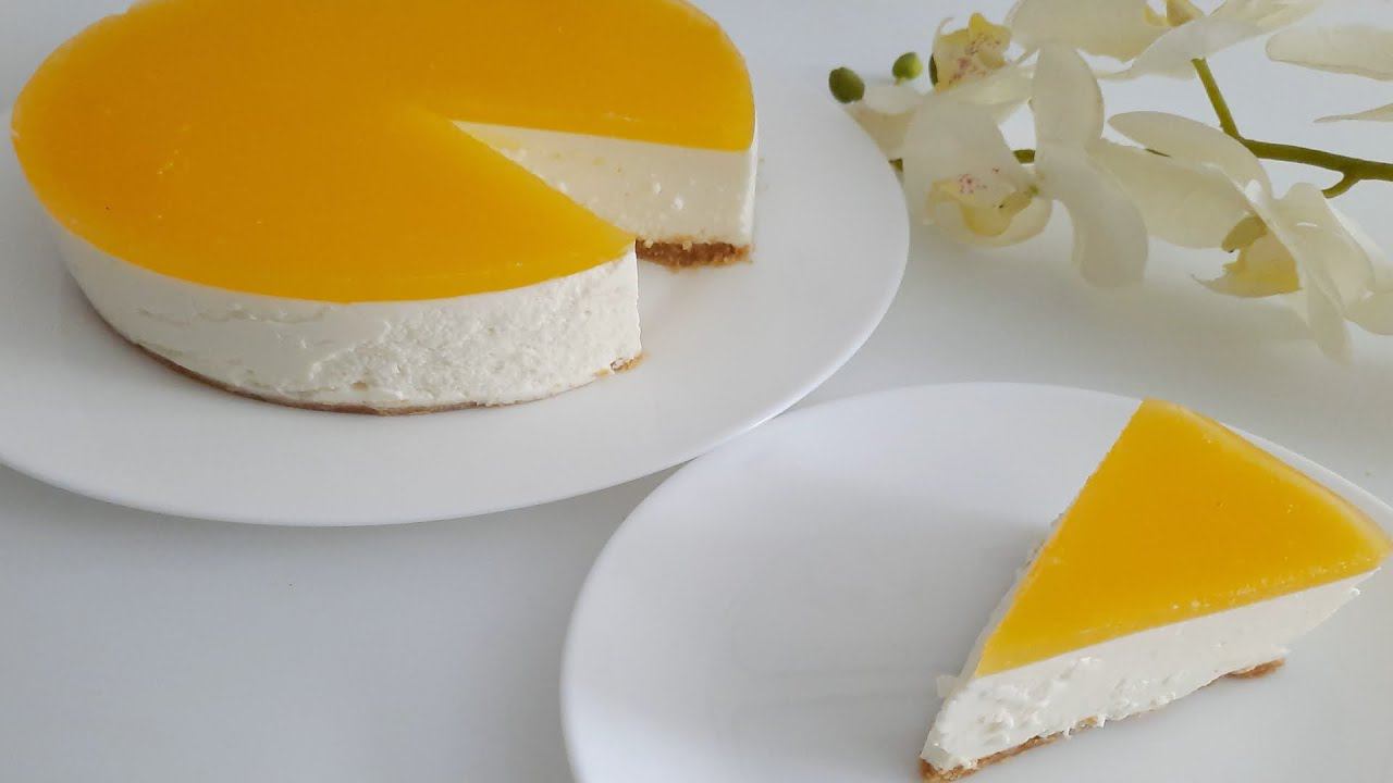 Нежный АПЕЛЬСИНОВЫЙ ЧИЗКЕЙК без выпечки. Невероятно вкусный ДЕСЕРТ к празднику. смотреть онлайн