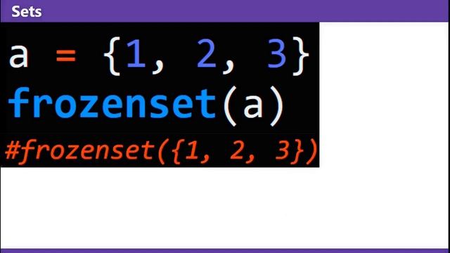frozenset Function in Python | Python Tutorial For Beginners смотреть онлайн