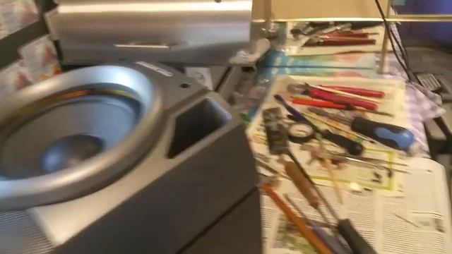 Ремонт колонки музыкального центра Aiwa Nsx S50.№121
