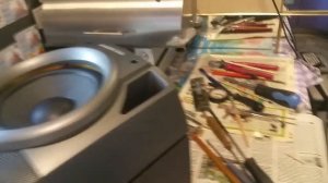 Ремонт колонки музыкального центра Aiwa nsx s50.№121