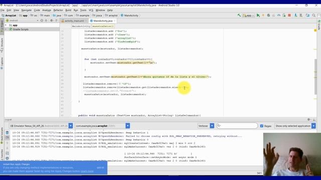 Curso de programación con Android Studio. ArrayList parte 2. Ejemplo de ArrayList смотреть онлайн