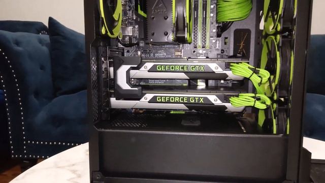 Corsair 220T Custom Computer Case Build Nvidia Founders Sli GTX 970 -G1.Sniper Mobo - Lime Green смотреть онлайн