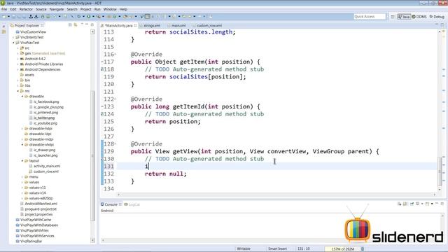 147 Custom ListView in Android Navigation Drawer | смотреть онлайн