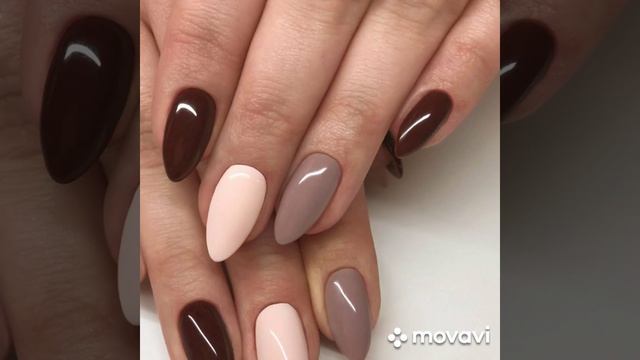 МАНИКЮР В ☕ КОФЕЙНО-БЕЖЕВЫХ ТОНАХ смотреть онлайн