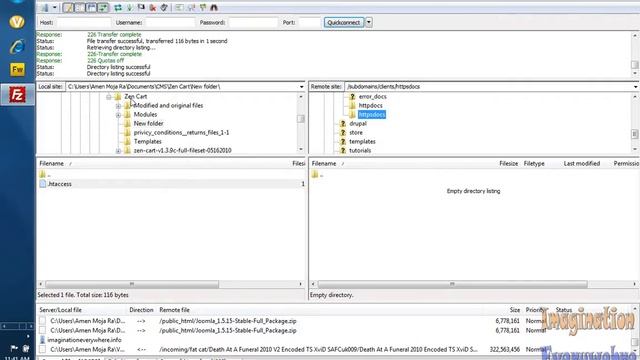 Installing Zen Cart Creating an htaccess file and Enabling SSL Part 1 смотреть онлайн