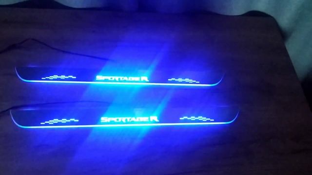 Накладки на пороги с динамической подсветкой Киа Спортейдж смотреть онлайн